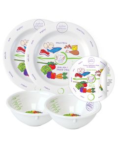PORCELAIN Portion Perfection Bariatric Surgery Bowl and Plate Set