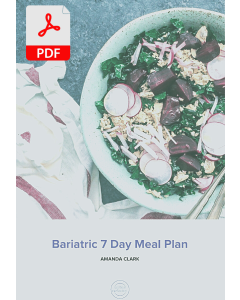 Bariatric 7 Day Meal Plan E-BOOK Download